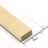 Bud Nosen Timber 1/4" Basswood Strips 1/2" x 24" (12) [3458]