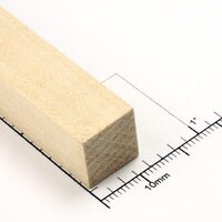 Bud Nosen Timber 1/2" Basswood Strips 1/2" x 24" (10) [3658]