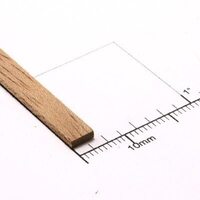 Bud Nosen Timber 24" Mahogany Strips 1/16" x 1/4" (25) [8625]