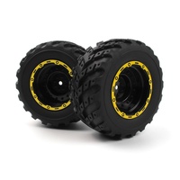 Blackzon Smyter MT Wheels/Tires Assembled (Yellow/2pcs)