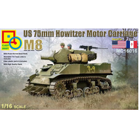 Classy 1/16 US 75mm M8 Howitzer Motor Carriage Plastic Model Kit