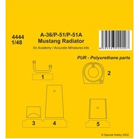 CMK 1/48 A-36 Apache / P-51 / P-51A Mustang Radiator