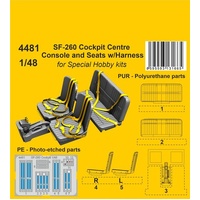 CMK 1/48 SF-260 Cockpit Centre Console and Seats w/Harness / for SH kits