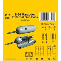CMK 1/48 B-26 Marauder External Gun Pack  / for ICM kits
