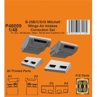 CMK 1/48 B-25 Mitchell Wings Air Intakes Correction Set