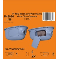 CMK 1/48 P-40E Warhawk/Kittyhawk Gun Cine Camera (N-2 type) / for Eduard kits