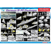 Dragon 1/350 German Z-39 Class Destroyer Plastic Model Kit [1037]