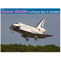Dragon 1/144 Space Shuttle w/Cargo Bay and Satellite Plastic Model Kit [11004]