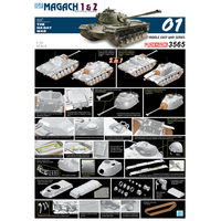 Dragon 1/35 IDF Magach 1 & 2 (2 in 1) Plastic Model Kit