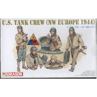 Dragon 1/35 U.S. Tank Crew (NW Europe 1944) Plastic Model Kit [6054]