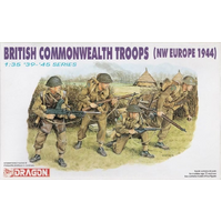 Dragon 1/35 British Commonwealth Troops (NW Europe 1944) Plastic Model Kit [6055]