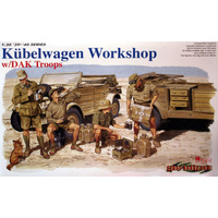 Dragon 1/35 Kubelwagen Workshop w/DAK Troops [6338]