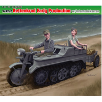 Dragon 1/35 Sd.Kfz.2 Kettenkrad Early Production w/Infanteriekarren [6341]