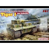 Dragon 1/35 Tiger I Late Production (3 in 1) Plastic Model Kit [6406]
