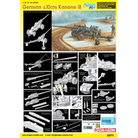 Dragon 1/35 German s.10cm Kanone 18 Plastic Model Kit [6411]