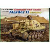 Dragon 1/35 Panzerjäger II für Pak 40/2, Sd.Kfz.131 Marder II Mid Production Model Kit [6423]