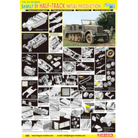 Dragon 1/35 Sd.Kfz.7 8t Half Track Initial Production Plastic Model Kit [6466]