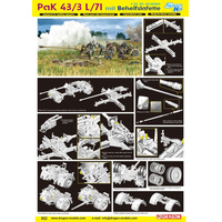 Dragon 1/35 PaK 43/3 L/71 mit BEHELFSLAFETTE [6522]