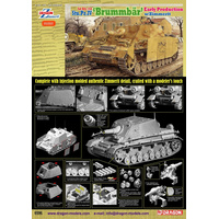 Dragon 1/35 Sd.Kfz.166 Stu.Pz.IV 'BRUMMBÄR' EARLY PRODUCTION w/ZIMMERIT [6596]