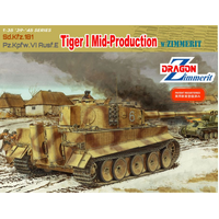 Dragon 1/35 Sd.Kfz.181 Pz.Kpfw.VI Ausf.E TIGER I MID PRODUCTION w/ZIMMERIT [6700]