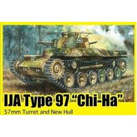 Dragon 1/35 IJA Type 97 "Chi-Ha" w/57mm Gun and New Hull Plastic Model Kit [6875]