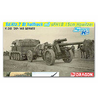 Dragon 1/35 Sd.Kfz.7 8(t) Halftrack + s.FH.18 Howitzer Plastic Model Kit [6918]
