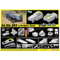 Dragon 1/35 Sd.Kfz.253 w/Panzer I Turret Plastic Model Kit