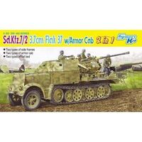 Dragon 1/35 Sd.Kfz.7/2 3.7cm FlaK 37 w/Armor Cab or Sd.Kfz.7/2 3.7cm FlaK 36 Model Kit [6953]