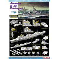 Dragon 1/700 GERMAN Z-39 DESTROYER (SMART KIT) [7103]