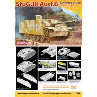 Dragon 1/72 Stug.III Ausf.G Early W/Schurzen Plastic Model Kit