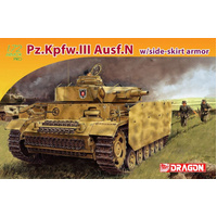 Dragon 1/72 Pz.Kpfw.III Ausf.N w/side-skirt armor [7407]