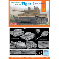 Dragon 1/72 Tiger I Early Production Plastic Model Kit [7482]