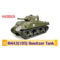Dragon 1/6 M4A3(105) Howitzer Tank Plastic Model Kit [75046]