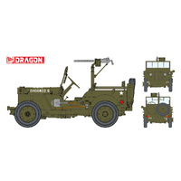 Dragon 1/6 U.S. 1/4-Ton 4x4 Truck w/.30-cal Machine Gun Plastic Model Kit [75050]