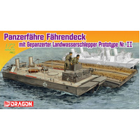 Dragon 1/72 PANZERFÄHRE FÄHRENDECK mit GEPANZERTE LANDWASSERSCHLEPPER PROTOTYPE Nr.II [7509]