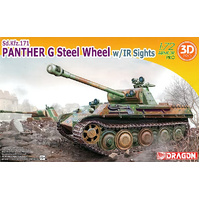 Dragon 1/72 Panther G Steel Wheel w/IR Sights Plastic Model Kit [7697]
