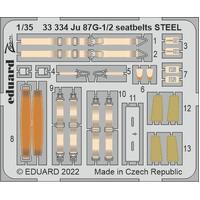 Eduard 1/35 Ju 87G-1/2 seatbelts STEEL Photo etched set [33334]