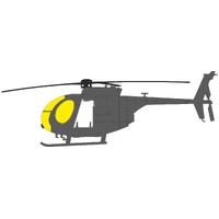Eduard 1/48 MH-6J Masking Sheet for ICM