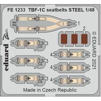 Eduard 1/48 TBF-1C (Academy) Seatbelts Steel Colour Photo Etch Set [FE1233]