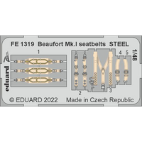 Eduard 1/48 Beaufort Mk. I seatbelts Steel Photo etched parts