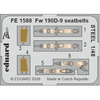 Eduard 1/48 Fw 190D-9 seatbelts STEEL Zoom Set for Miniart