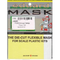 Eduard 1/32 P-51B Birdcage Canopy TFace Mask for Eduard