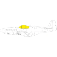 Eduard 1/32 P-51B Malcolm Hood canopy TFace Mask for Eduard