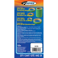 Estes BT5-BT55 Centering Rings (26 pc) Model Rocket Accessory [3175]