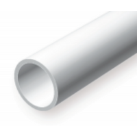 Evergreen White Polystyrene Tube 0.500 x 14" / 12.7mm x 36cm (2)