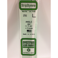 Evergreen White Polystyrene Angle 0.060 x 14" / 1.5mm x 36cm (4)