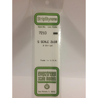 Evergreen White Polystyrene S-Scale Strip 0.031 x 0.156 x 14" (9)