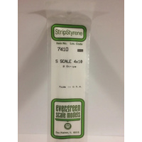 Evergreen White Polystyrene S-Scale Strip 0.063 x 0.156 x 14" (8)