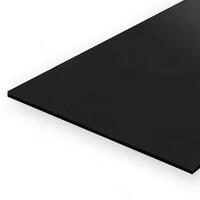 Evergreen Black Polystyrene Sheet 0.020 x 8 x 21" / 0.51mm x 20cm x 53cm (6)