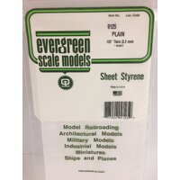 Evergreen White Polystyrene Sheet 0.126 x 6 x 12" / 3.2mm x 15cm x 30cm (1)
